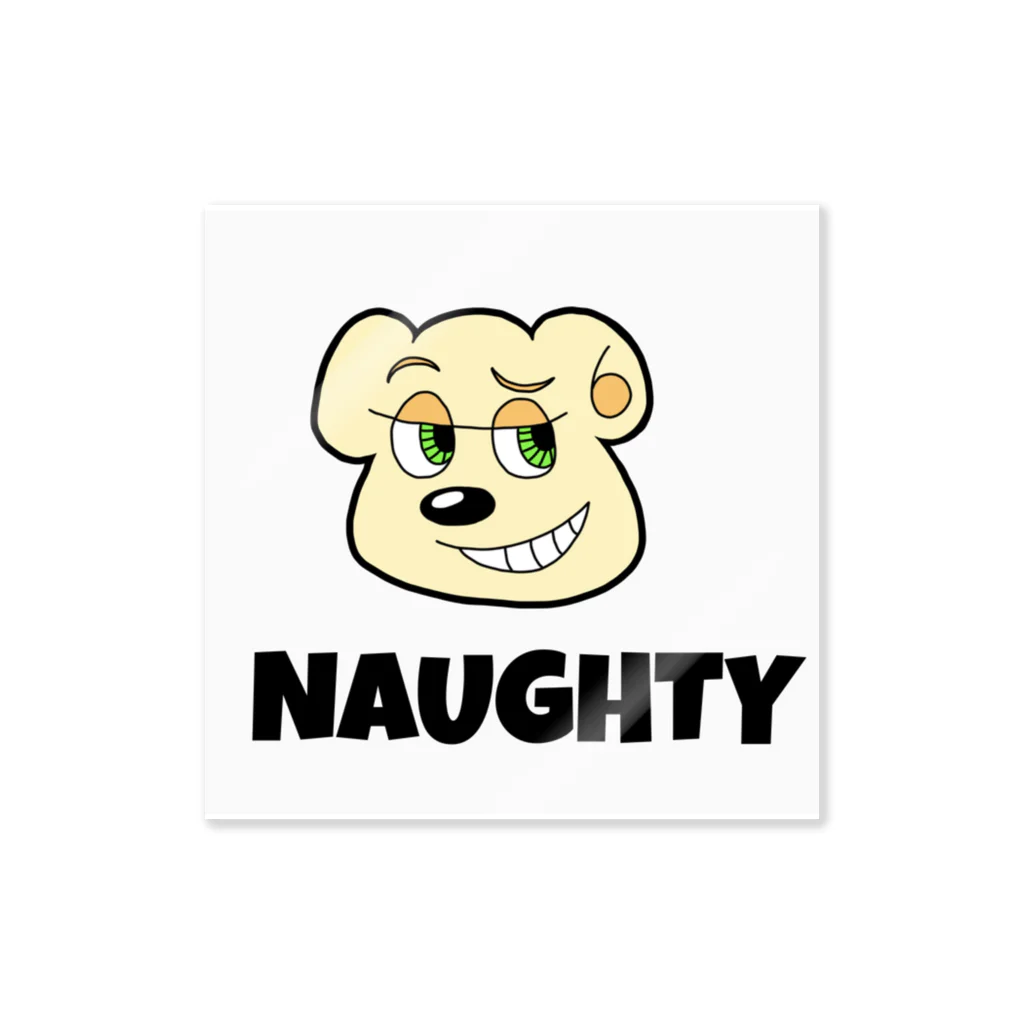 NAUGHTYのNAUGHTY BEARくん ステッカー