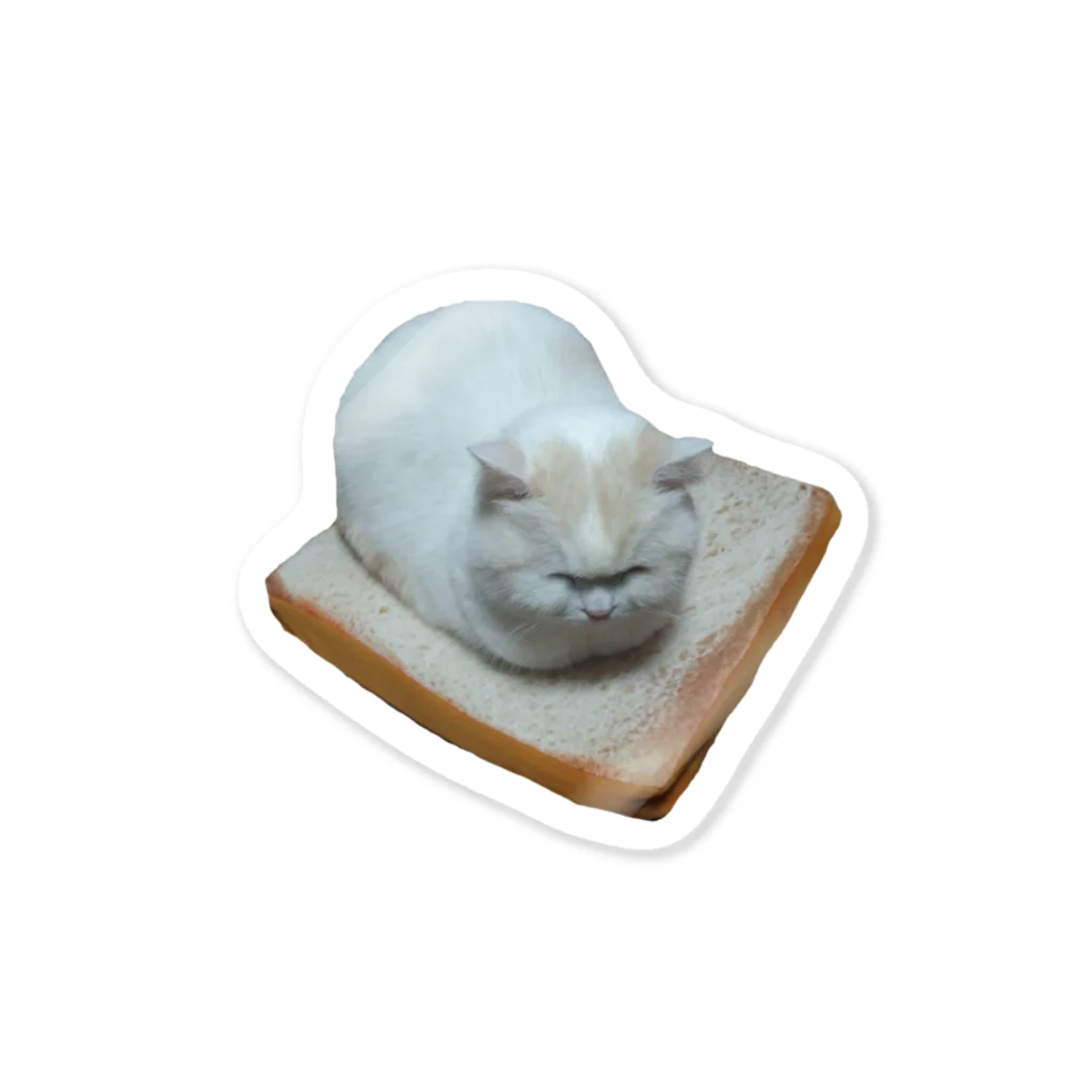 福ちゃんショップの食パンねこ Sticker