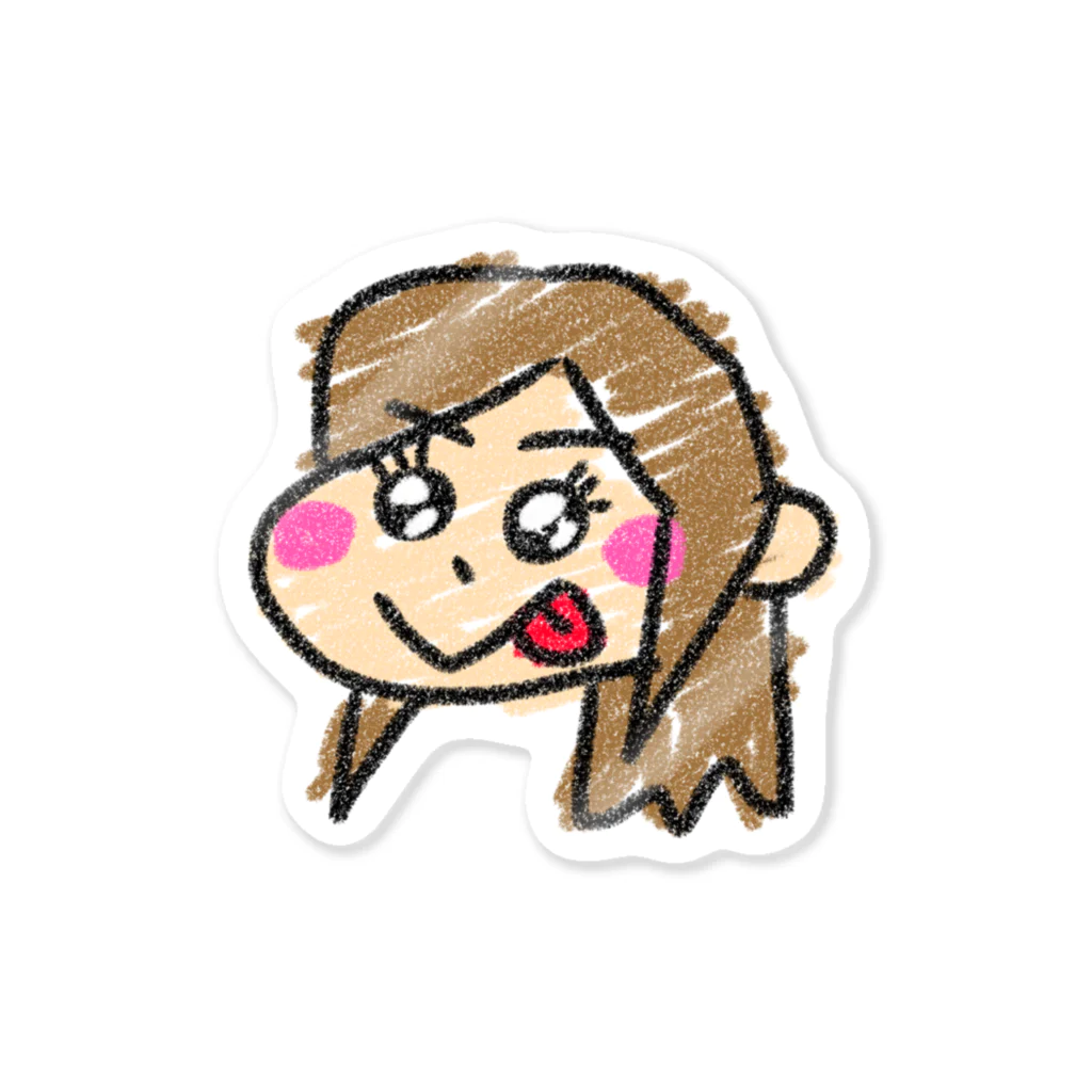 みんなのもんちゃんの(小物) 落書き小豆ちゃん Sticker