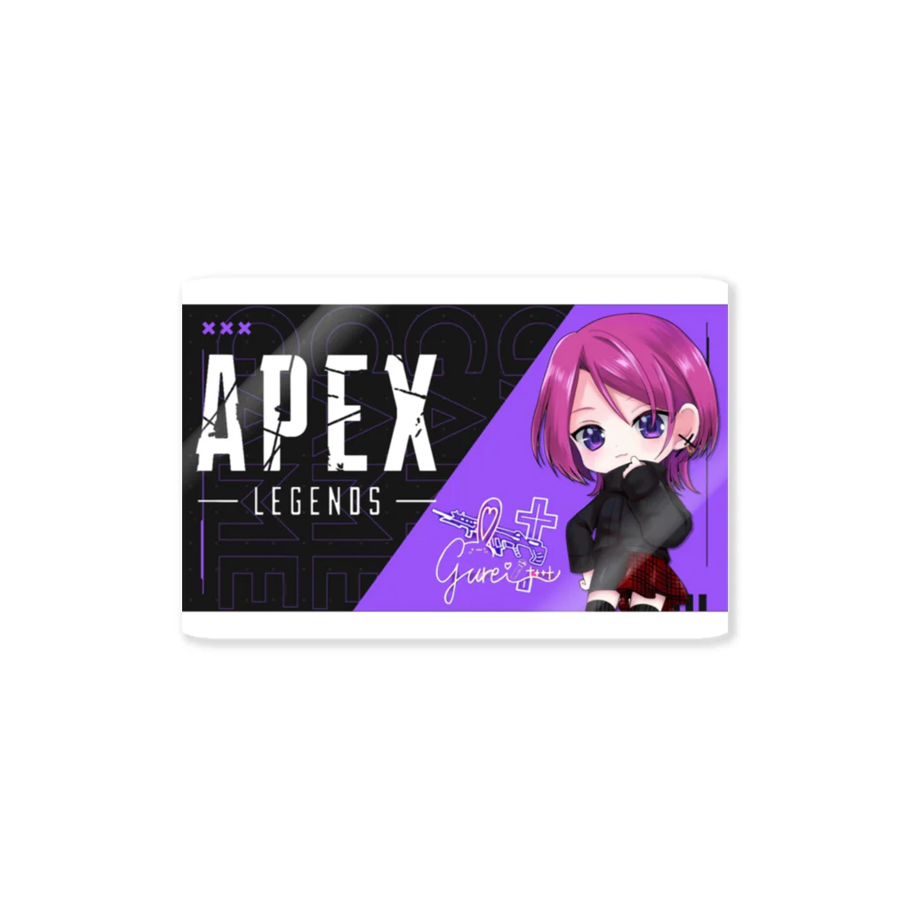 gurei@低音癒し系VTuberのgureiちゃんVキャラ APEX ステッカー