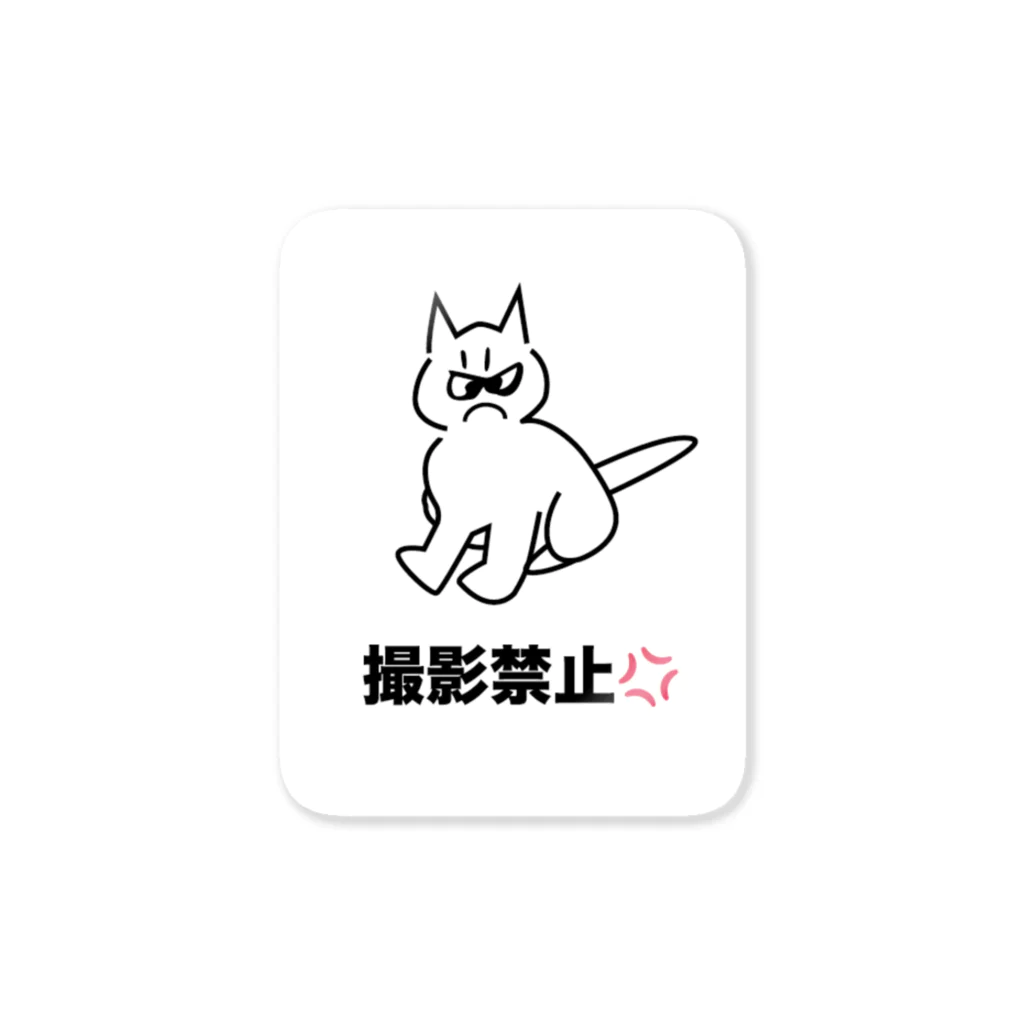 猫➕ストリートファッション「NECOHA  STREET」の撮影禁止💢 Sticker