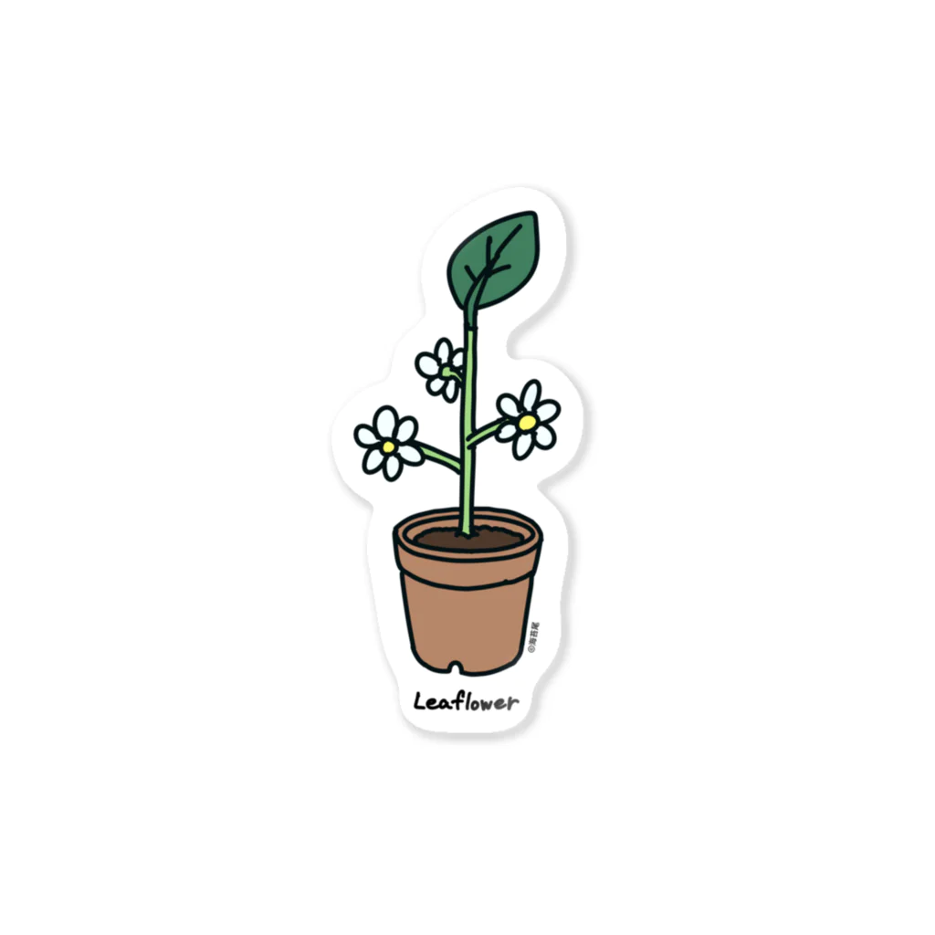 海苔尾のLeaflower Sticker