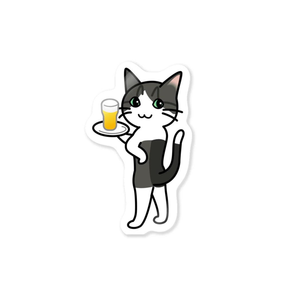 The Cat who.... suzuriのバドキャット Sticker