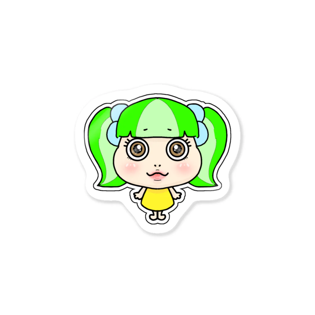 PACOのひまりん(GREEN) Sticker