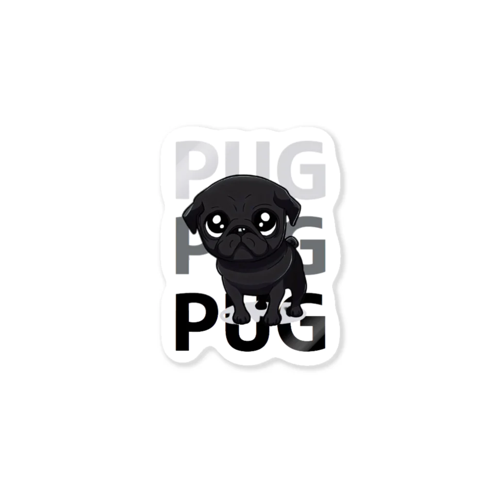 furebuhi　clubのグラフィックPUG！ ステッカー