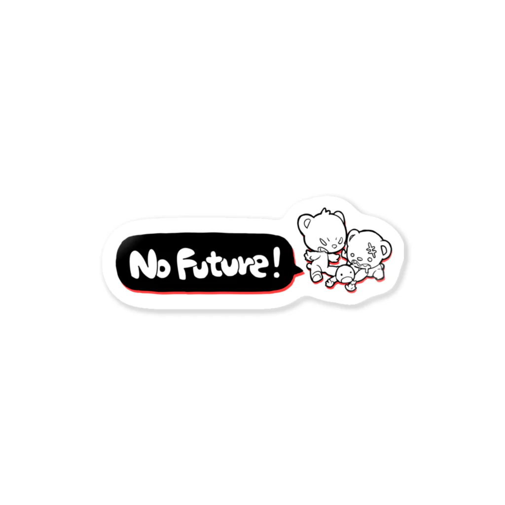 PIKATAROのno future ステッカー