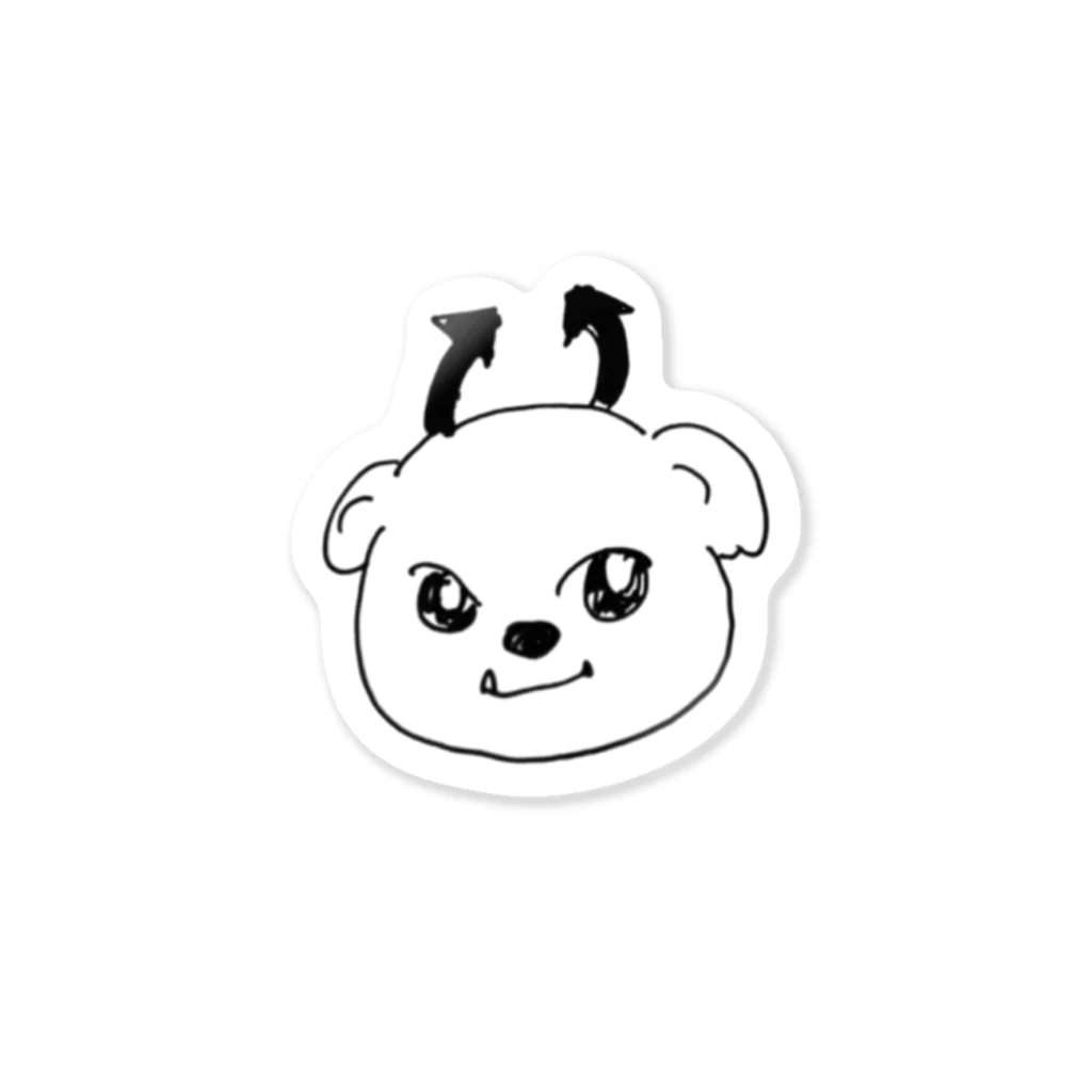 こいぬしょっぷのこいぬのハロウィンシール(デビル) Sticker