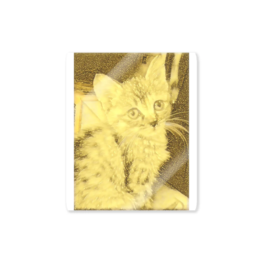 金色猫のキラキラネコ Sticker