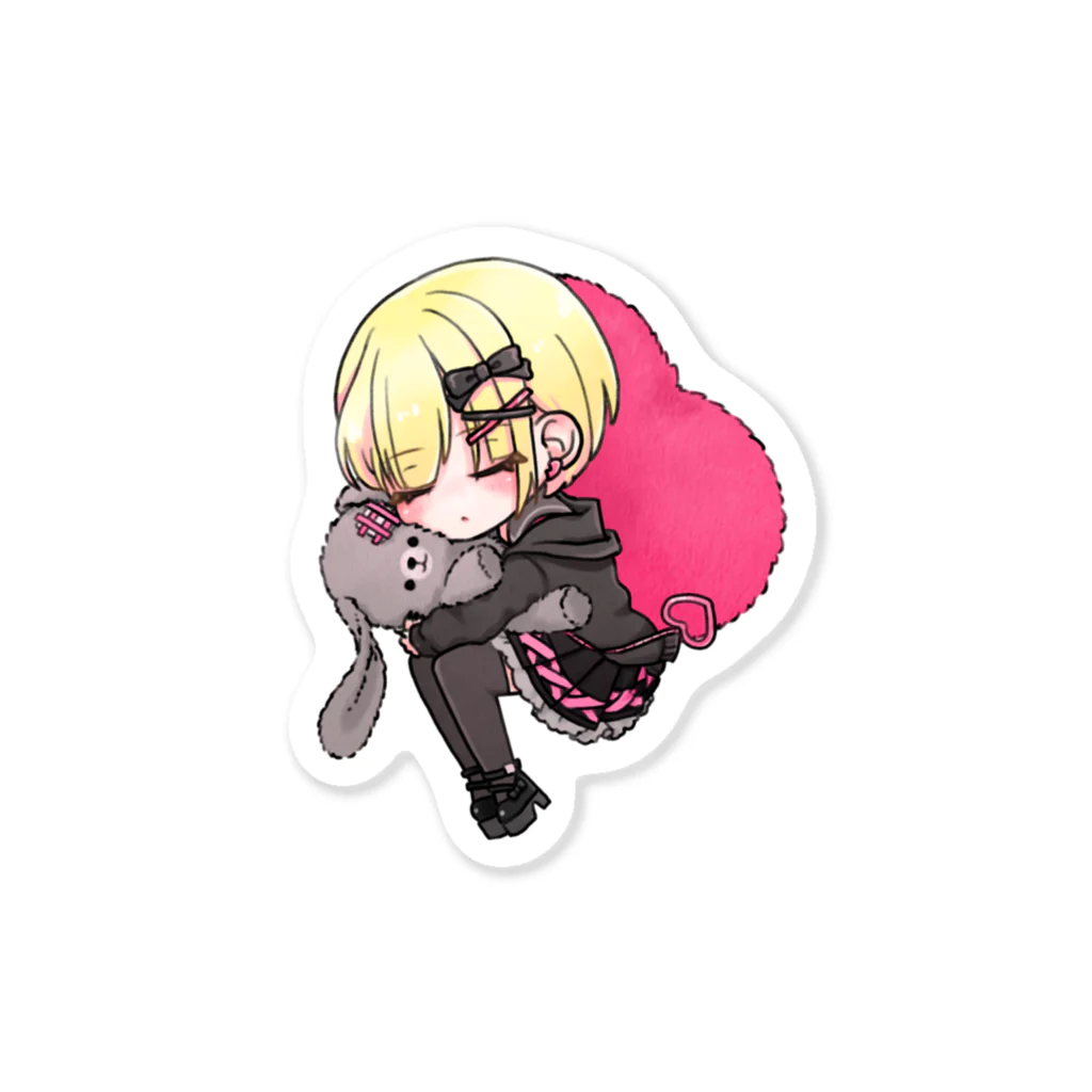 KILALULAのKILALULA PROJECT　病みカワちゃんandハート Sticker