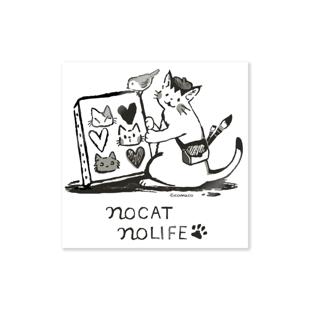 猫のグッズ屋 “ ねこつながり "のno CAT no LIFE  Sticker