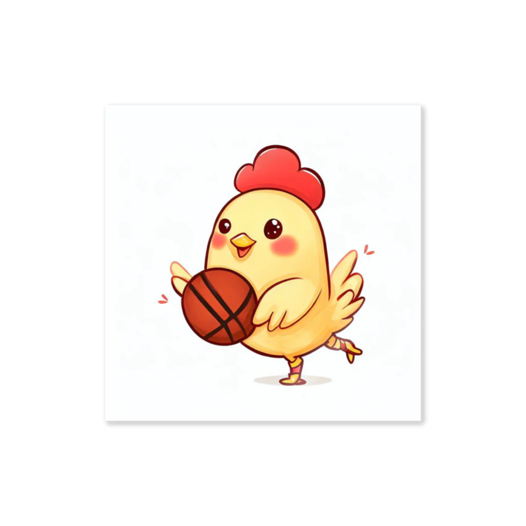 harutoのバスケをするニワトリ Sticker