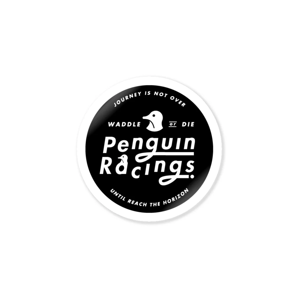 Penguin Racings ONLINE STOREのMARU BLACK ステッカー