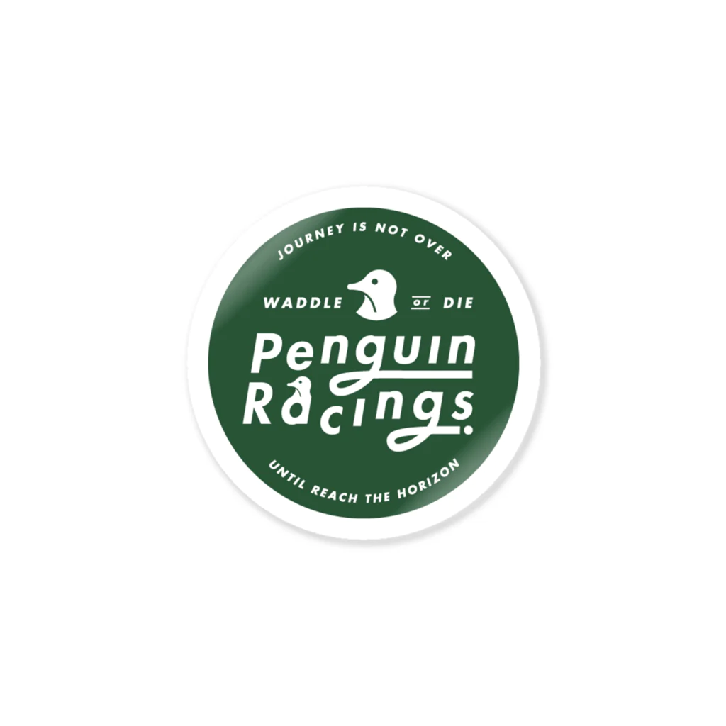 Penguin Racings ONLINE STOREのMARU CUB GREEN ステッカー