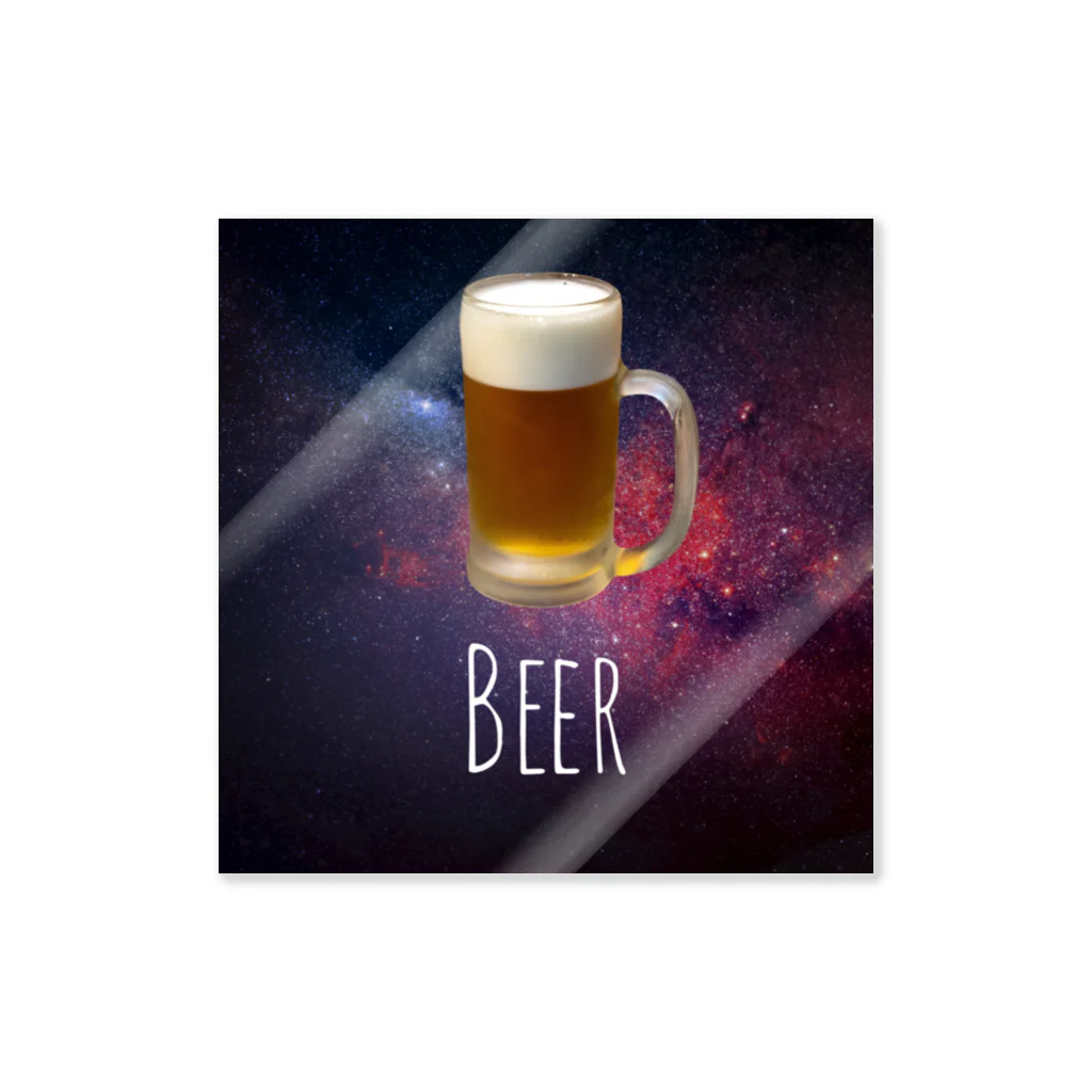 ノブお@グルメ調査員🍙のBeer(宇宙) Sticker