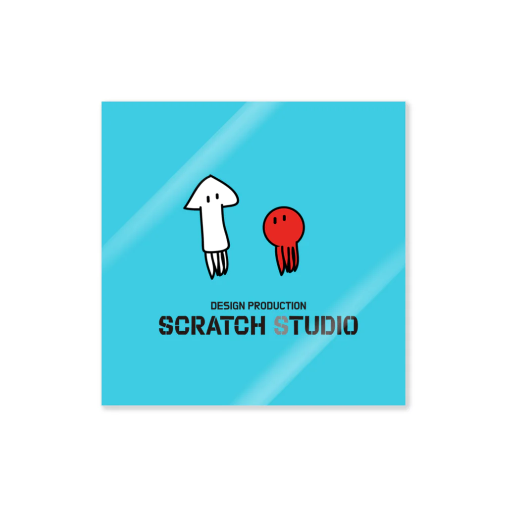 【公式】SCRATCH STUDIO -GOODS SHOP-のSCRATCH STUDIO『ikatako』ステッカー ステッカー