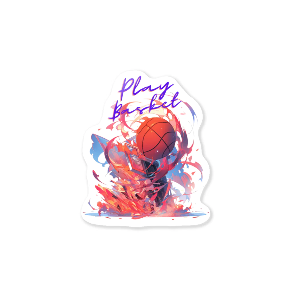 SUY_art_のPlay Basket ステッカー