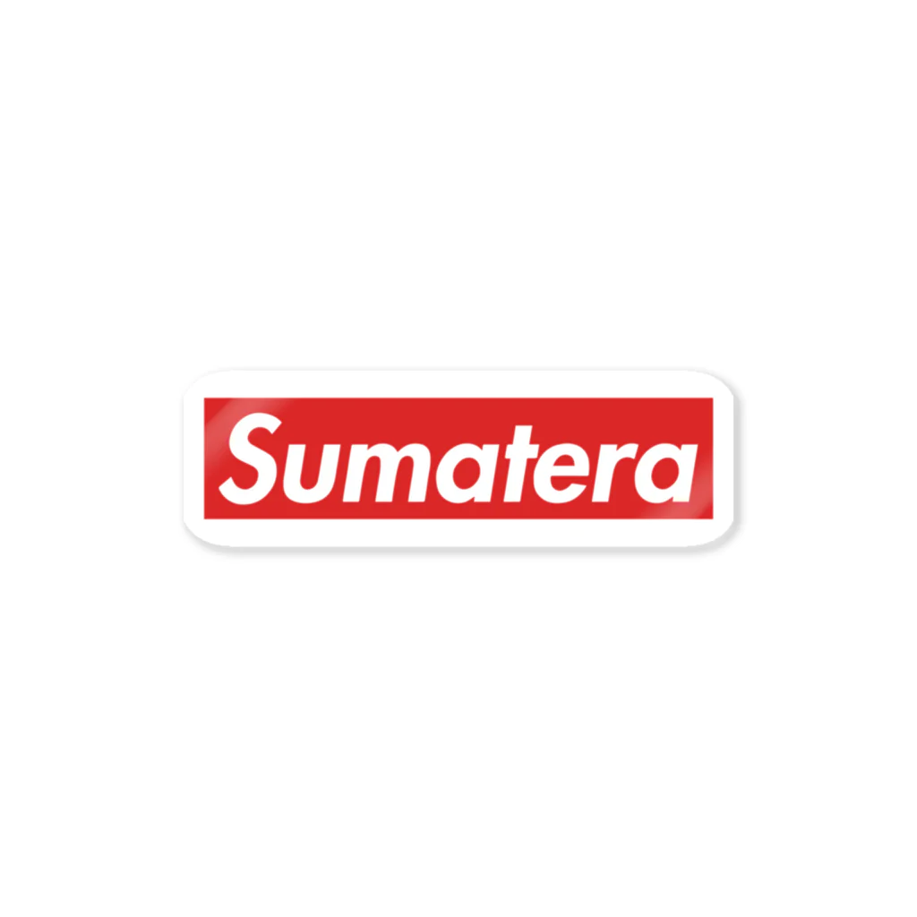 熱帯デザイン.com@SUZURIの【ボックスロゴ】Sumatera（スマトラ）RED Sticker