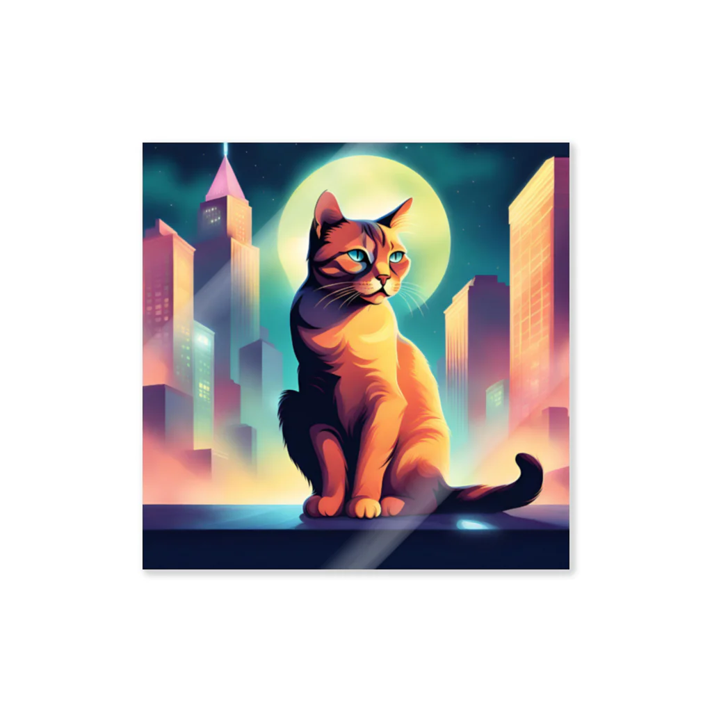 猫店の世紀末 猫 ver.art Sticker