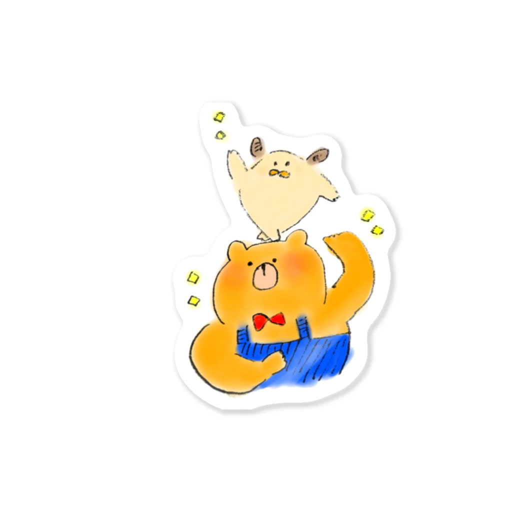 とうこのクマ服従ハム Sticker