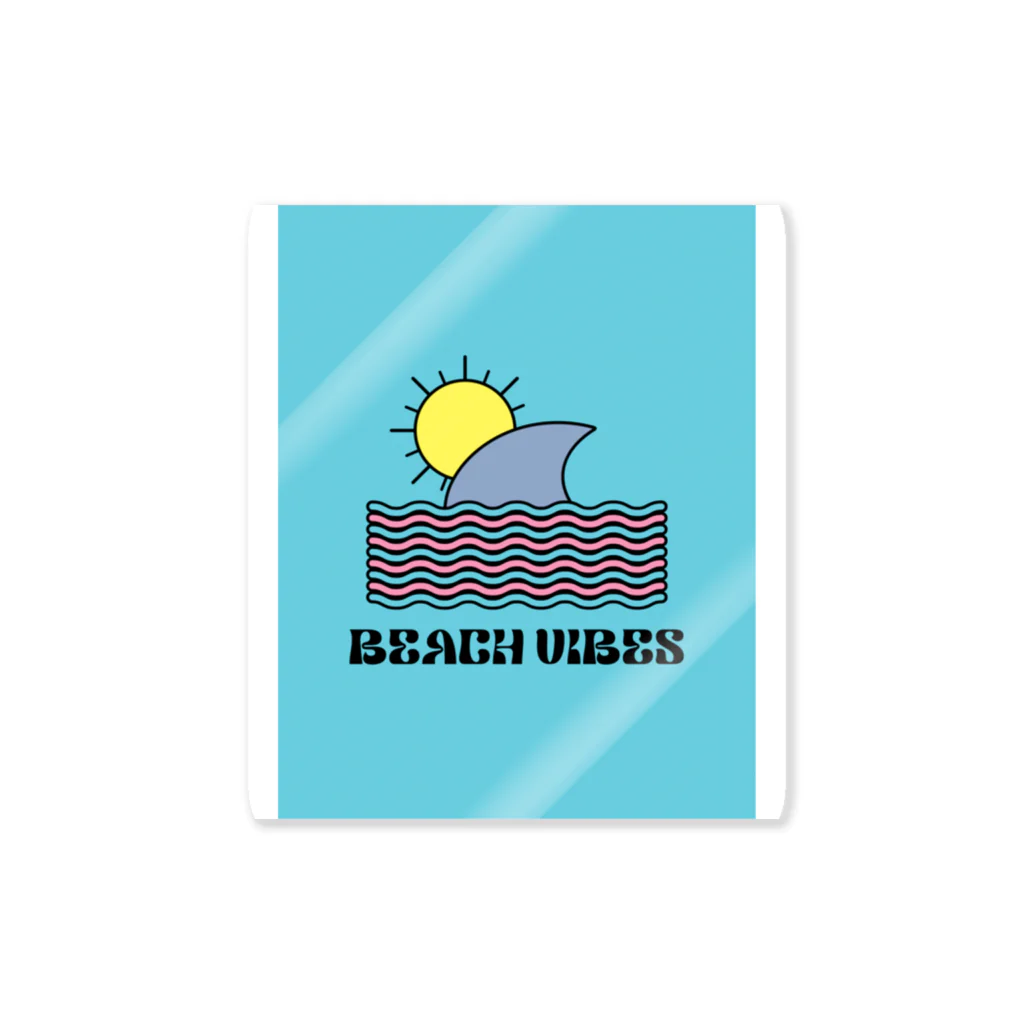 hassy3160のwhite beach vibesデザイン Sticker