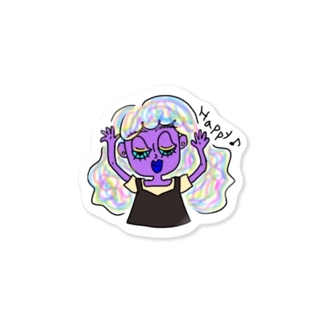 akiのカラフルガール Sticker