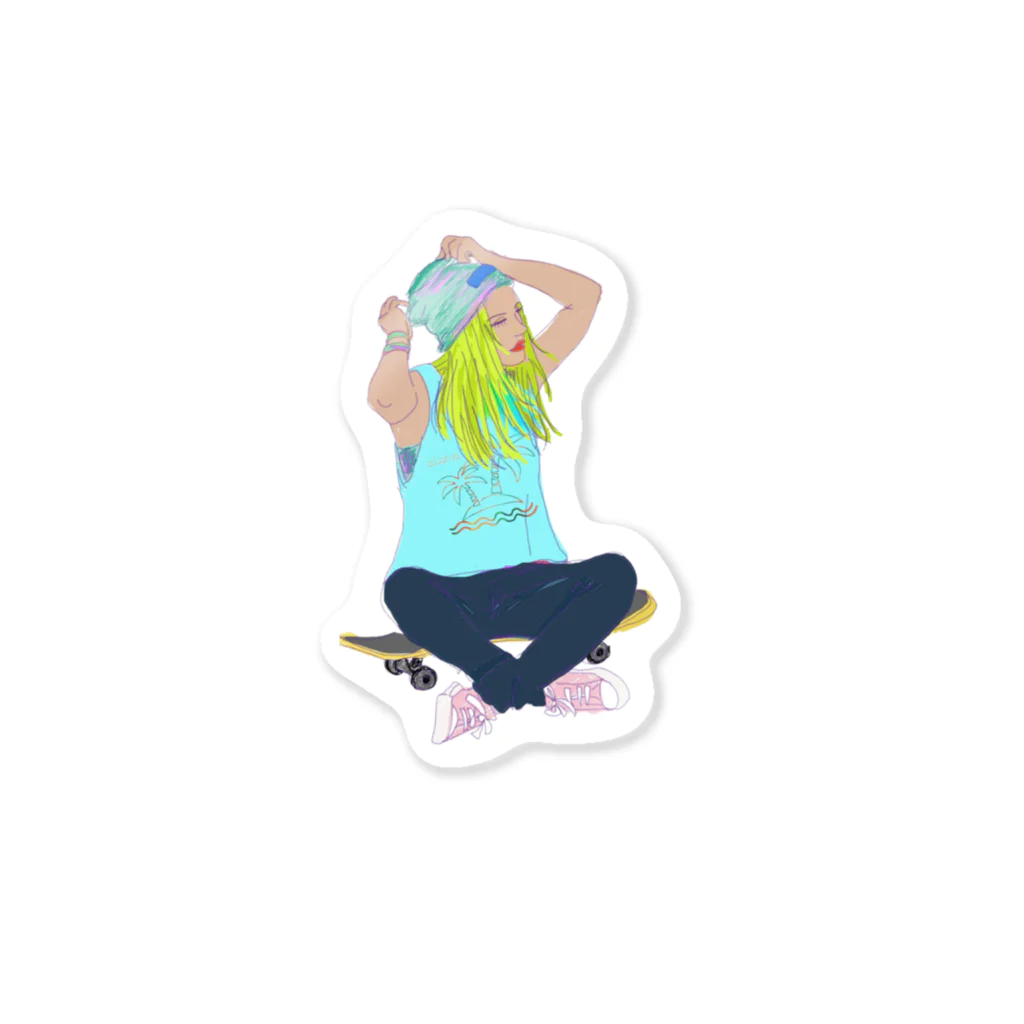 Goskip☆Skipitのsk8er☆GIRL Jenny Sticker