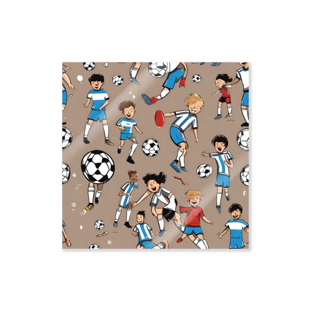 子供と嫁と時々わたしのサッカー小僧 Sticker