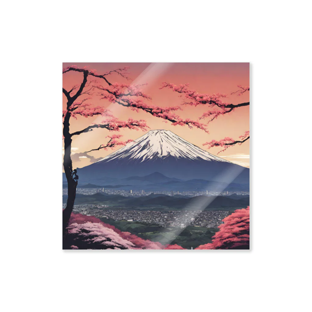 saru88の富士山 Sticker