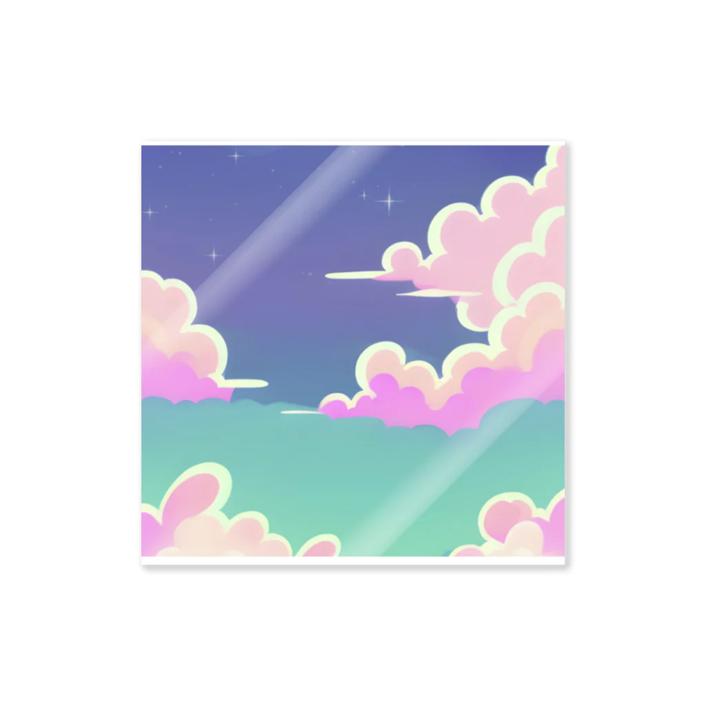 Monoのレトロな雰囲気の空 Sticker