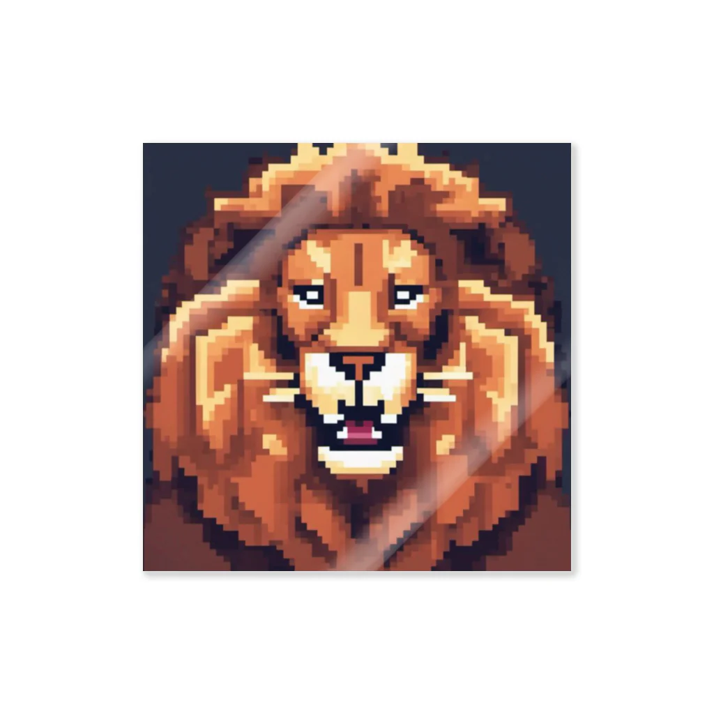 ドット絵ライオン / KINGCROWNのステッカー通販 ∞ SUZURI(スズリ) ドット絵ライオン / KINGCROWNのステッカー通販 ∞ SUZURI(スズリ)