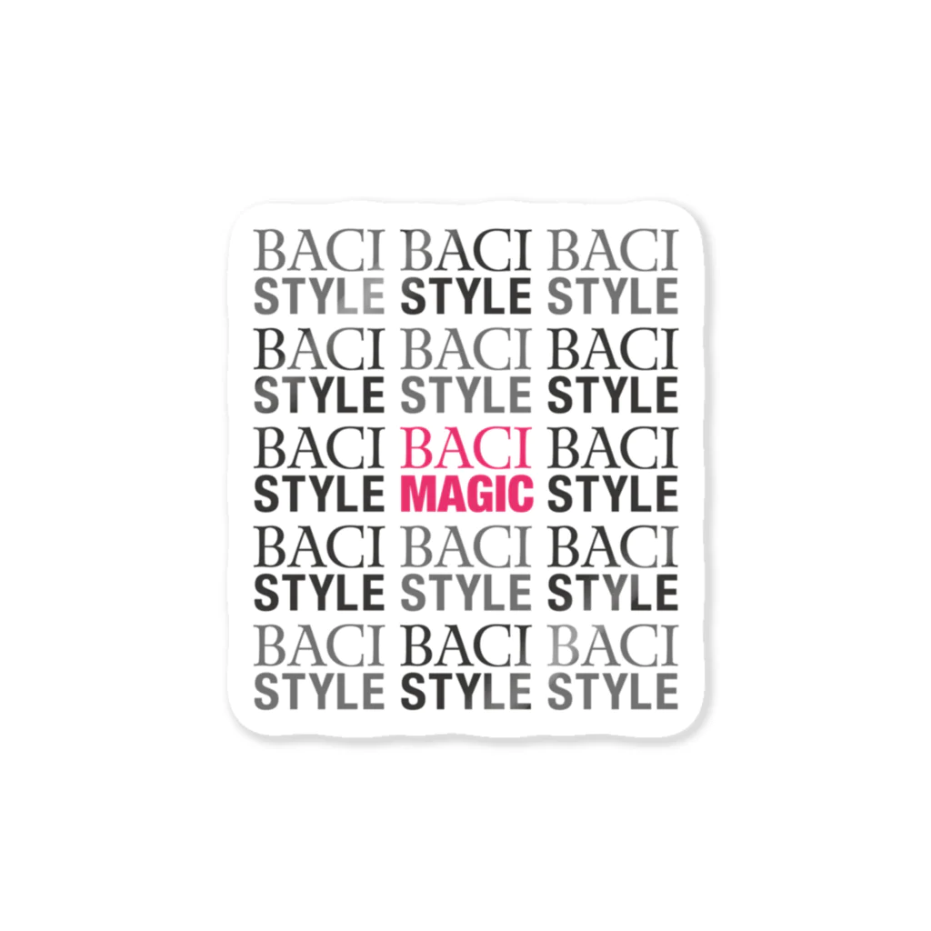 BACI  fashionのLOGO&LOGO3 ステッカー