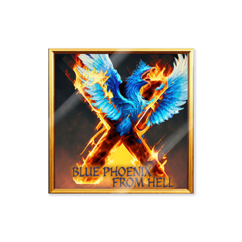 enjoy cycling serviceのBLUE PHOENIX FROM HELL ステッカー