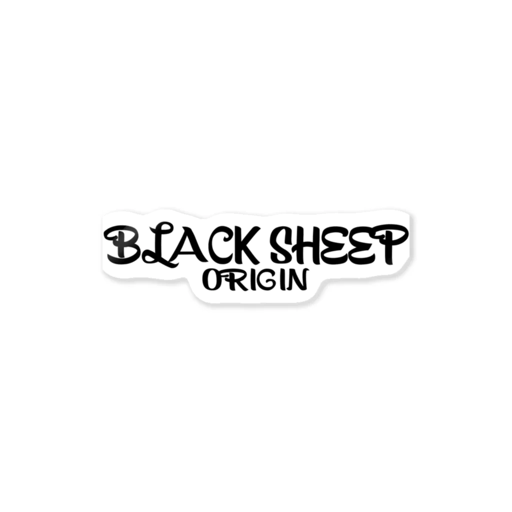 BLACK SHEEP ORIGIN SUZURI SHOPのBLACK SHEEP ORIGIN ステッカー