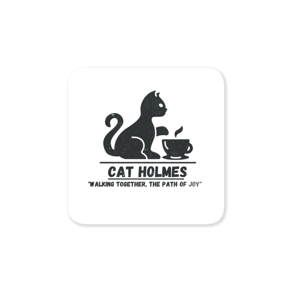  cat Holmesのdaily life at home ステッカー