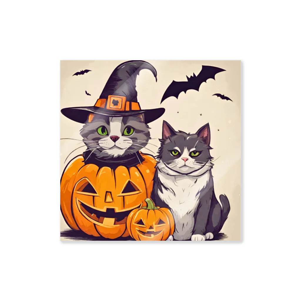 あなたの心をわしづかみSHOPの可愛いハロウィンねこちゃん💗 Sticker