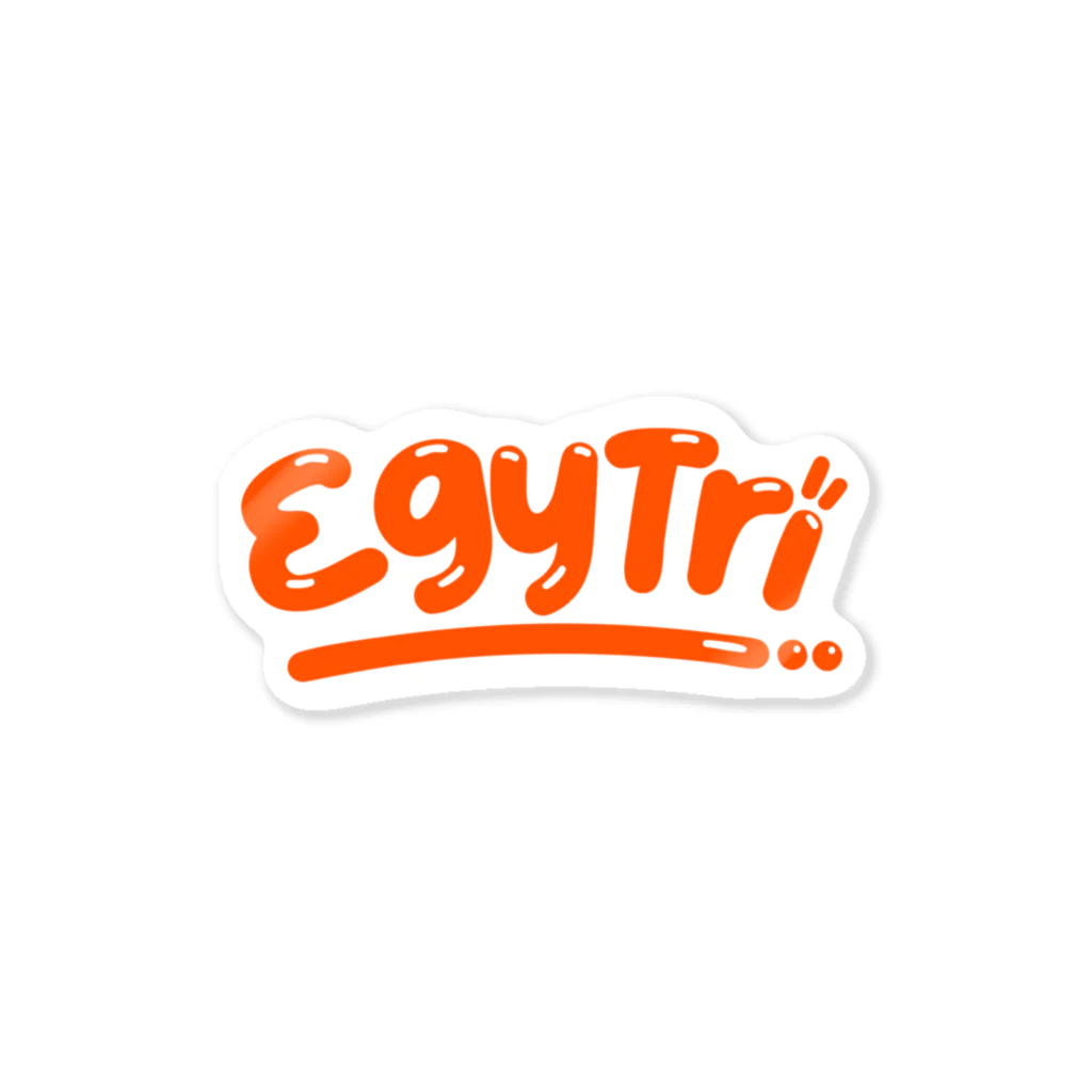 Egyptian TriangleのEgyTri グラフィティー　オレンジ ステッカー