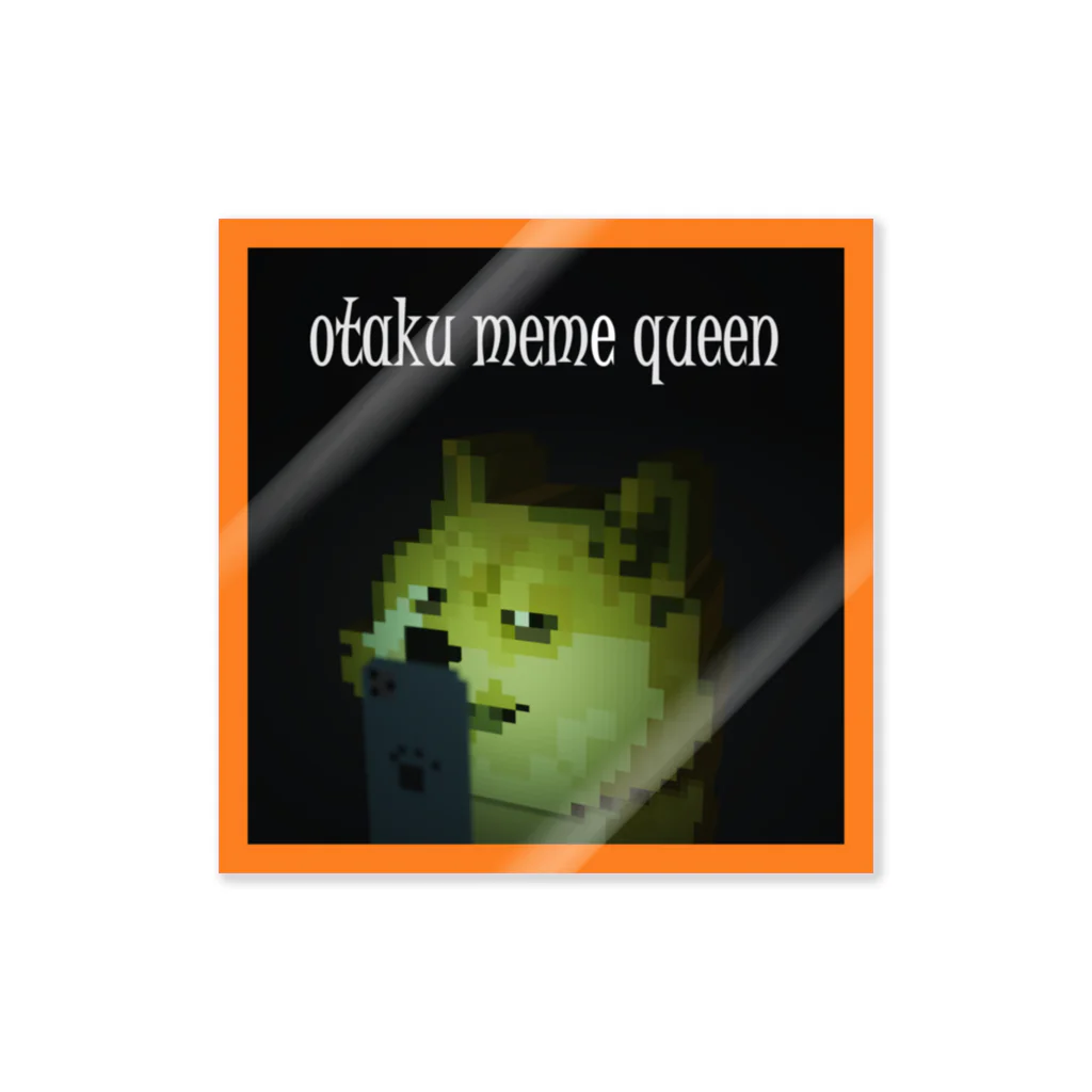 otaku meme queen Online Shopのotaku meme queen on 2 AM Doge ステッカー