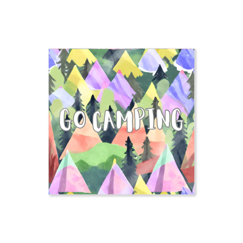 Rico294のカラフルテントでGO CAMPING 2 Sticker