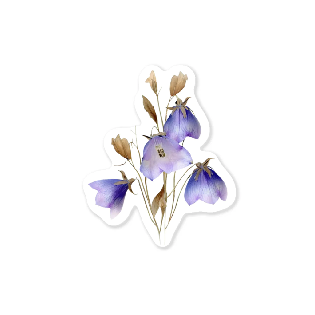 Atelier Petrichor Forestのキキョウ Chinese bellflower Sticker