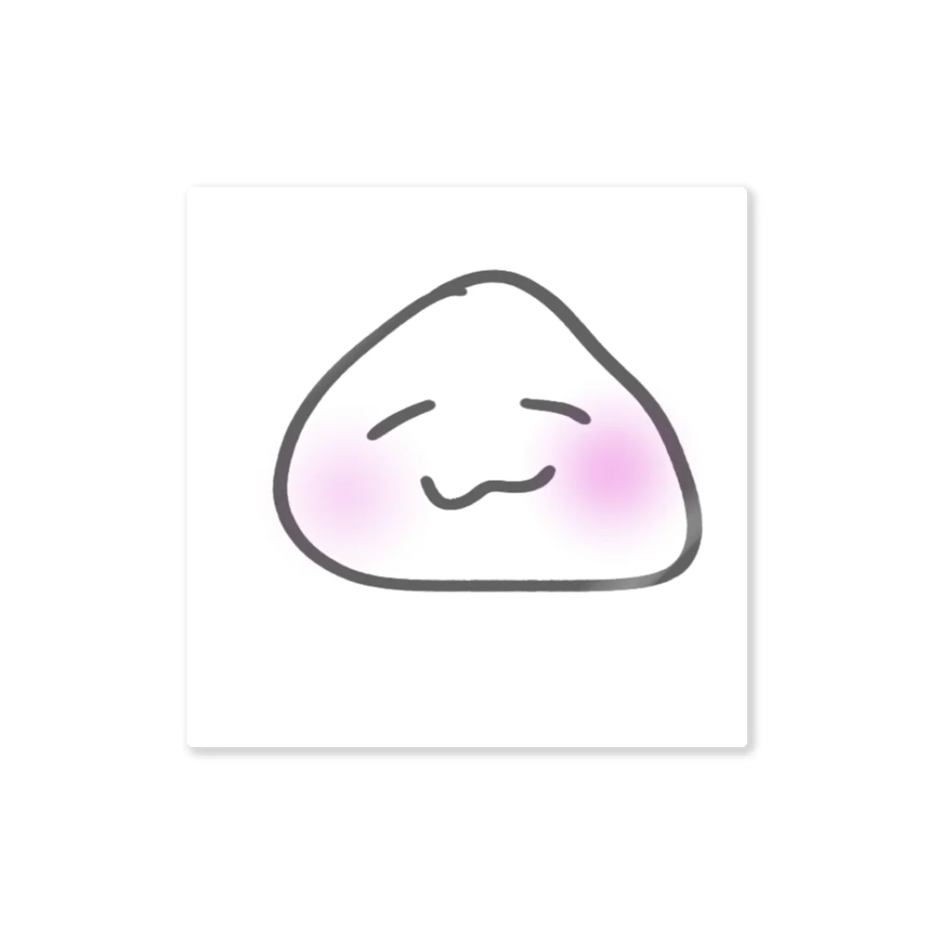 おにまる。のピンクほっぺ おにぎりくん Sticker