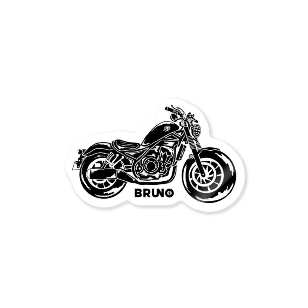 BRUNO by カゼパモトブログのBRUNO BLACK ステッカー