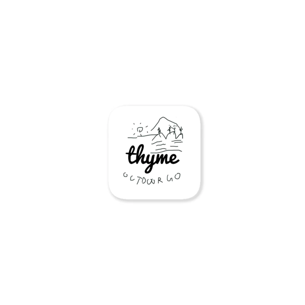 thymeのthyme Outdoor go Sticker