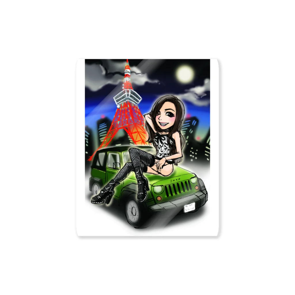 SexyJeepのwith Kコレクション　タワージープくん Sticker