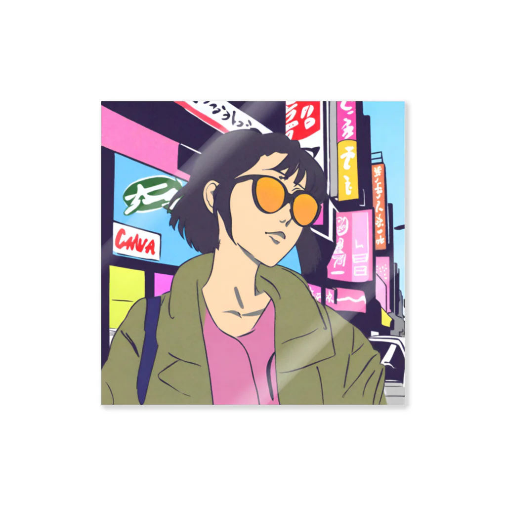 sunglass girlのsunglass girl 街編 ステッカー