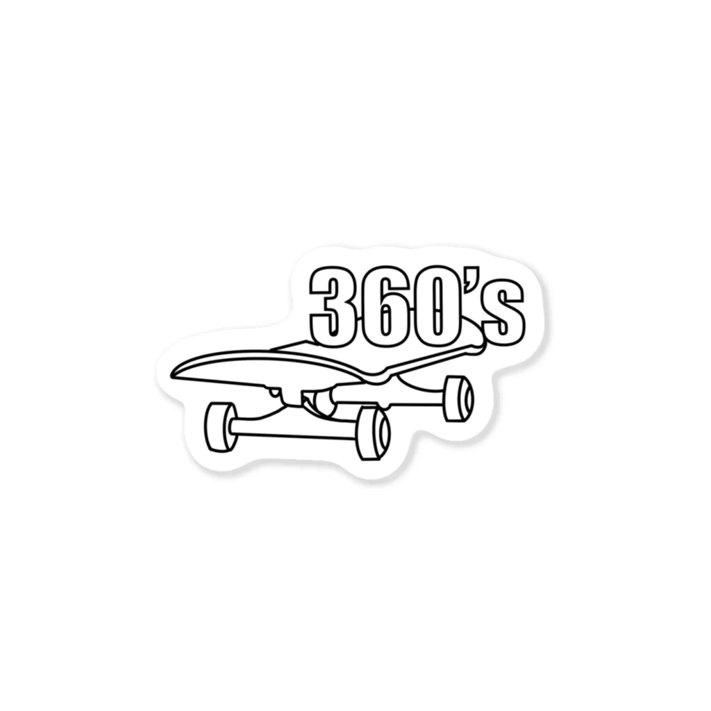 EXP(エクスペリエンスポイント)の360's スケボー Sticker