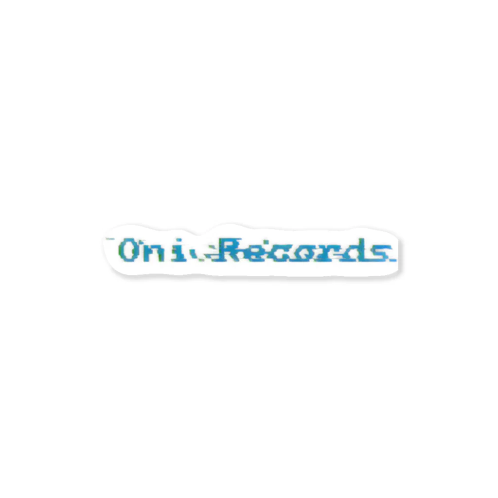 Oni RecordsのOni Records Glitch ステッカー