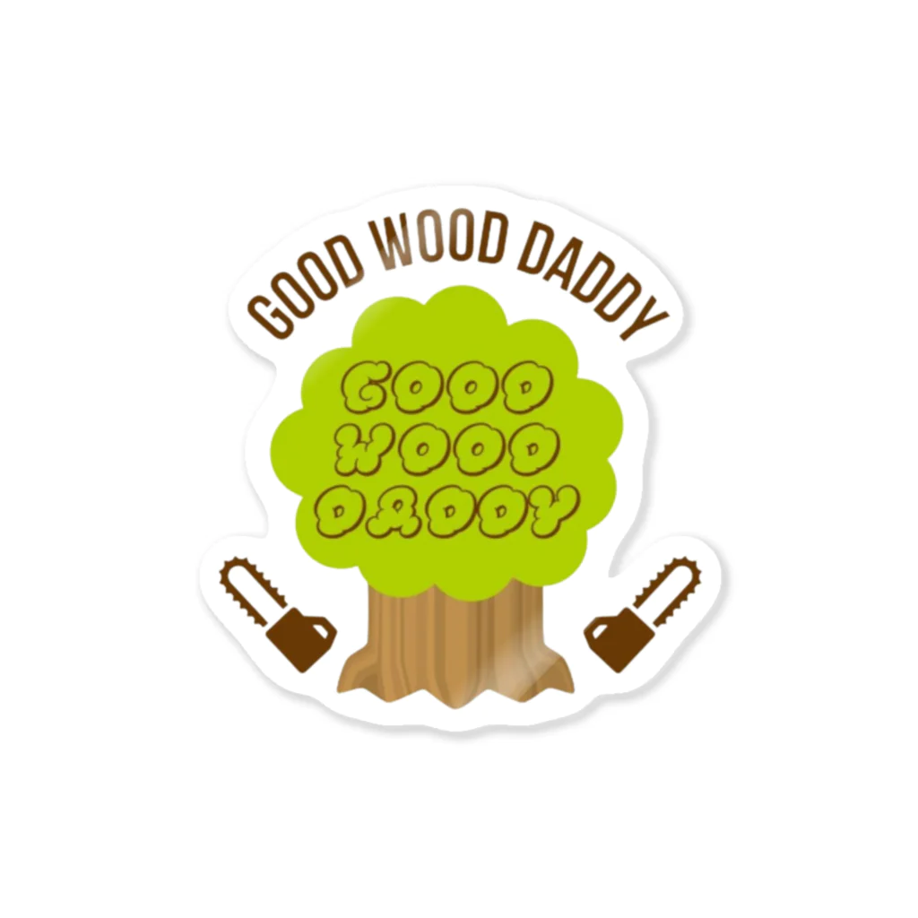 GoodWoodDaddyのGoodWoodDaddy　フルカラーロゴ ステッカー