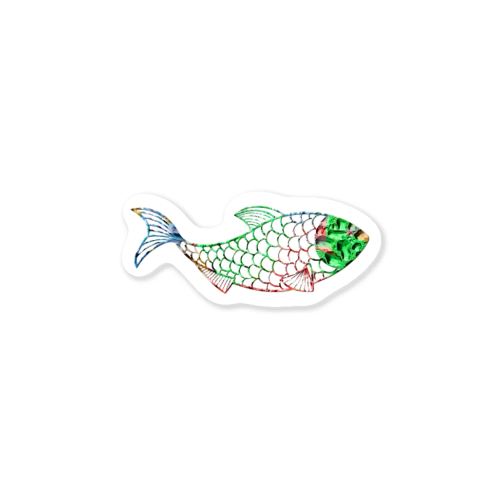 mumusの魚　water drop Sticker