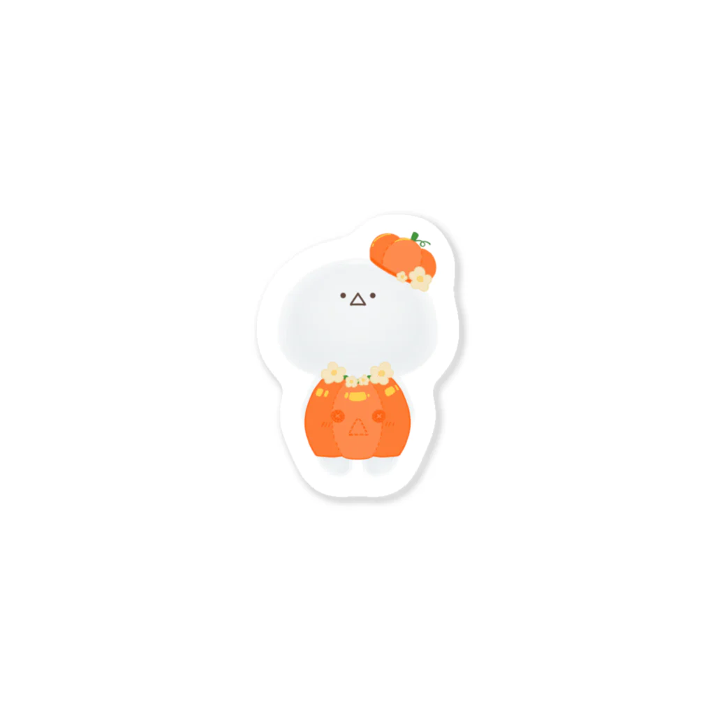 kutakuta SHOPの【SOLD OUT】クタハロステッカー(かぼちゃ) Sticker