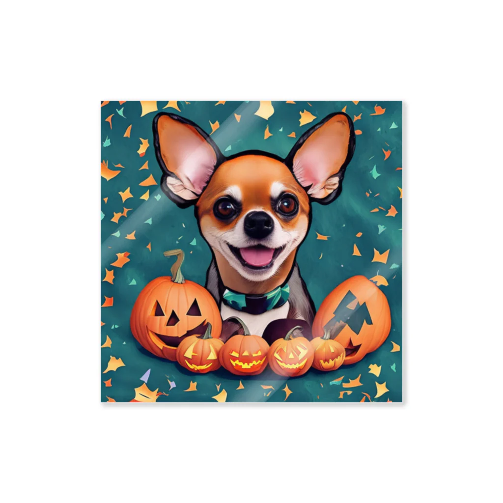 チワワ愛好家ショップの仮装の魔法✨ハロウィンの主役はチワワ Sticker